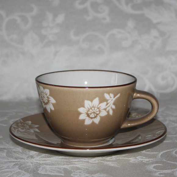Nautica Island Flower Tea Cup & Saucer Set | Vintage Nautica Pattern 929 - Picture 2 of 16